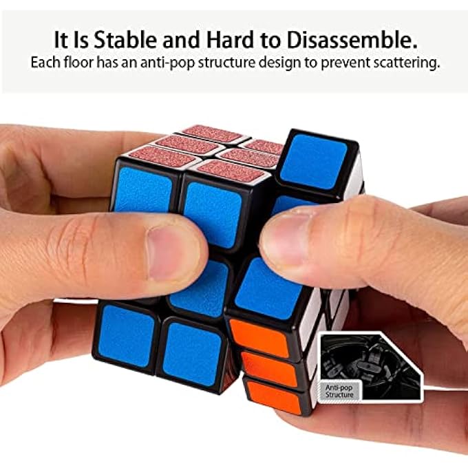 MAGIC COMBINATION 3D PUZZLE GEAR CUBE, 3X3 MATCH-SPECIFIC SPEED RUBIKS GEAR CUBE STICKERLESS TWISTY PUZZLE (4X4) - Image 4